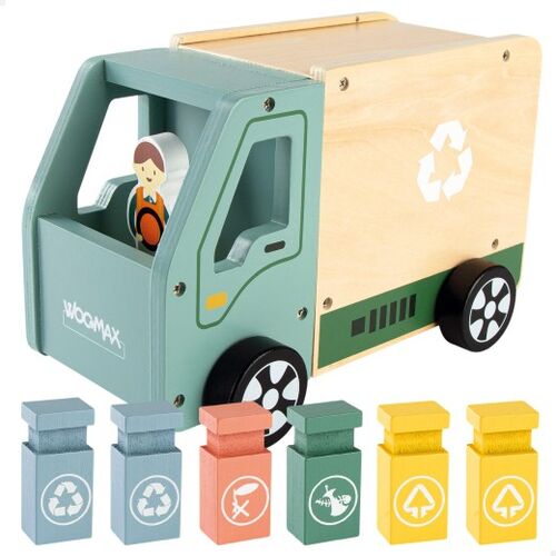 WOOMAX CAMION DE LA BASURA MADERA