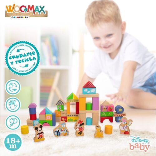 WOOMAX DISNEY JUEGO BLOCKS 50 PCS