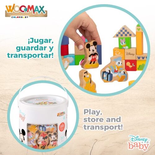 WOOMAX DISNEY JUEGO BLOCKS 50 PCS