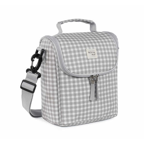 WALKING MUM BOLSA TERMICA I LOVE VICHY GRIS