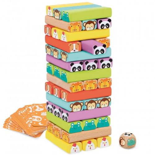 WOOMAX JUEGO TORRE BLOQUES MADERA