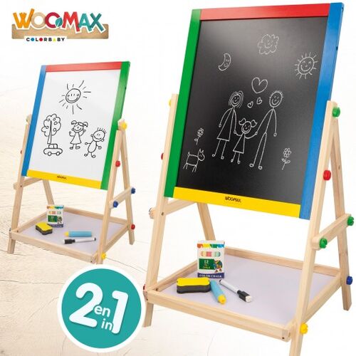 WOOMAX PIZARRA BLANCA NEGRA