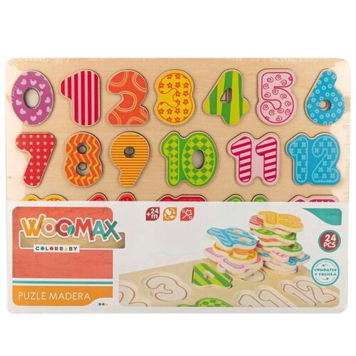 WOOMAX PUZZLE MADERA NUMEROS/LETRAS