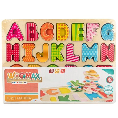 WOOMAX PUZZLE MADERA NUMEROS/LETRAS
