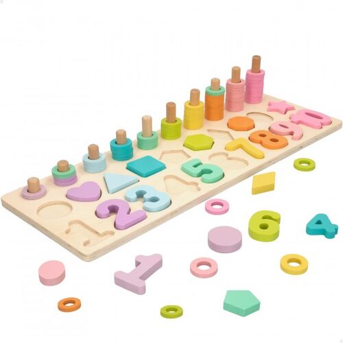 WOOMAX PUZZLE MADERA NUMEROS Y FORMAS