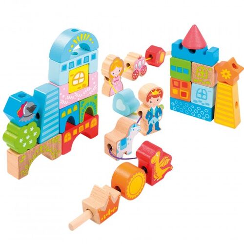 WOOMAX SET 32 PCS BLOQUES CASTILLO
