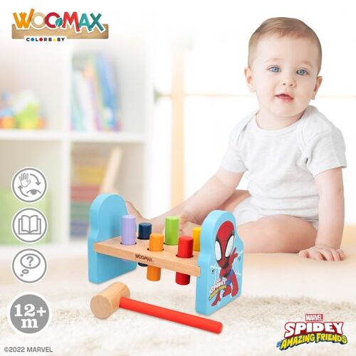 WOOMAX SPIDERMAN JUEGO MARTILLO