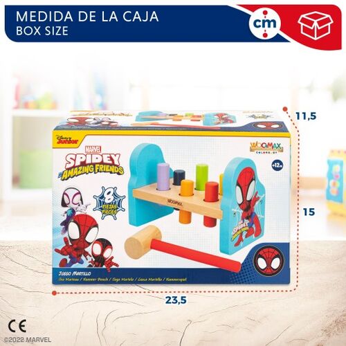 WOOMAX SPIDERMAN JUEGO MARTILLO