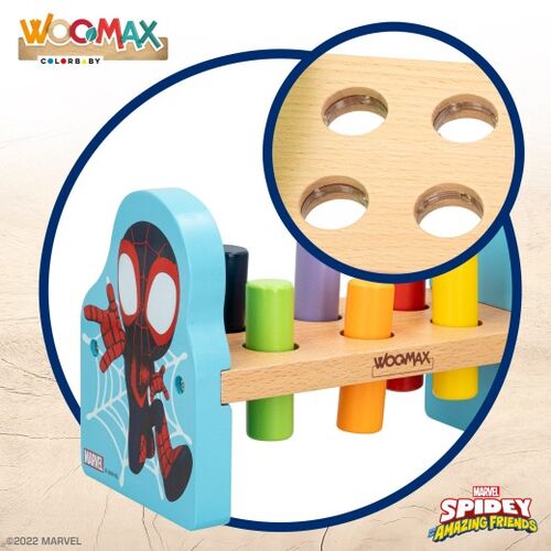 WOOMAX SPIDERMAN JUEGO MARTILLO