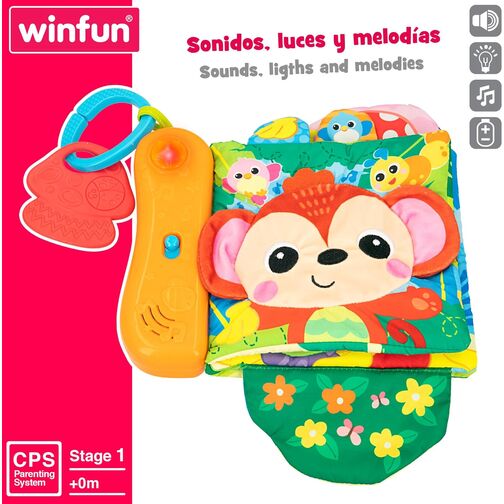 WINFUN LIBRO MUSICAL BEBE TEXTIL