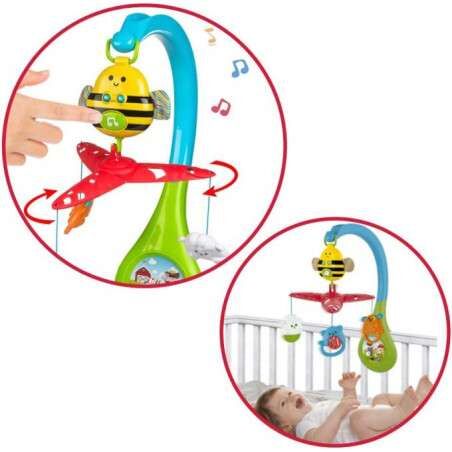 WINFUN MOVIL CUNA ABEJITA 3 EN 1