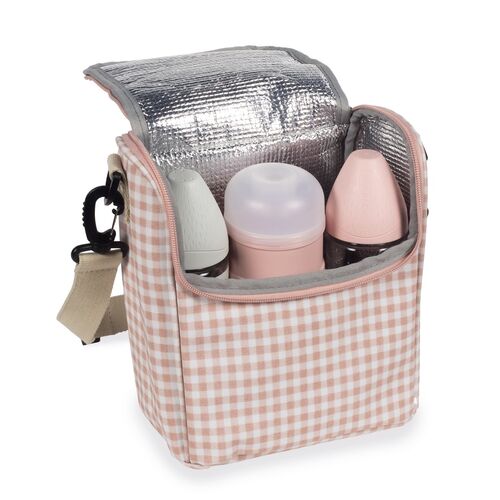 WALKING MUM BOLSA TERMICA I LOVE VICHY ROSA