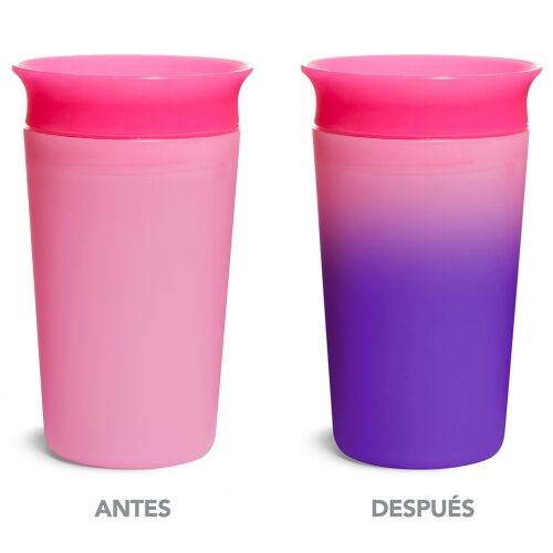 MUNCHKIN VASO MIRACLE 360 TERMOSENSIBLE ROSA