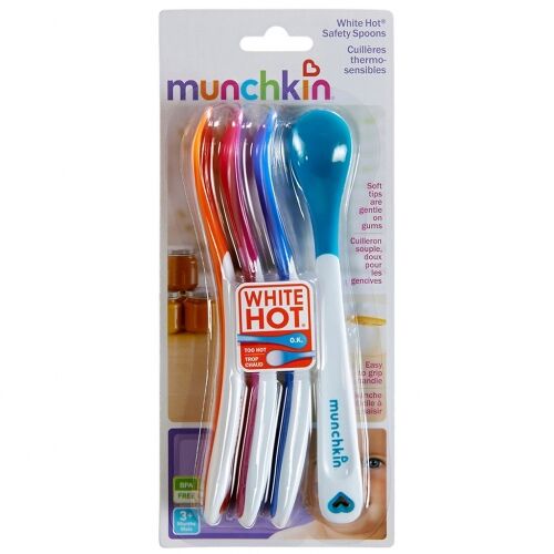 MUNCHKIN PACK CUCHARAS TERMOSENSIBLES WHITE HOT