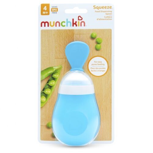 MUNCHKIN CUCHARA DISPENSADORA 150ML SQUEEZE AZUL