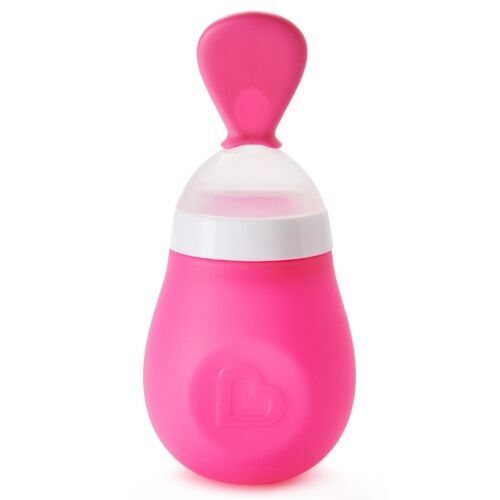 MUNCHKIN CUCHARA DISPENSADORA 150ML SQUEEZE ROSA