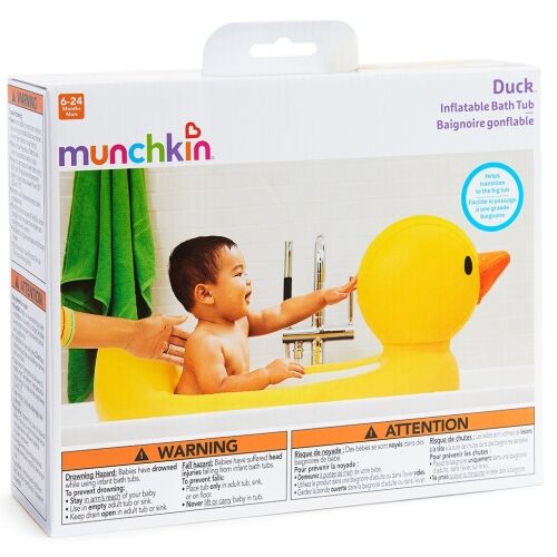 MUNCHKIN BAÑERA INFLABLE WHITE HOT -PATO