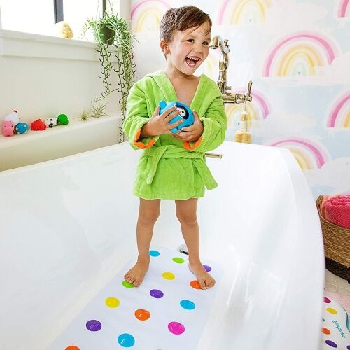 MUNCHKIN ALFOMBRA BAÑERA LUNARES MULTICOLOR