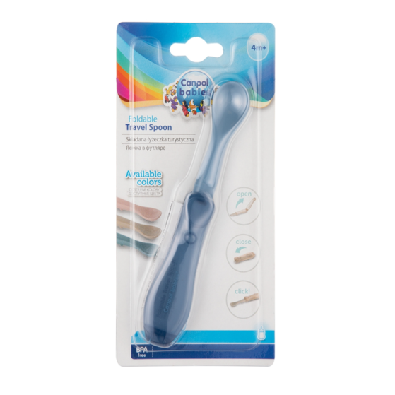 CANPOL BABIES CUCHARA INFANTIL PLEGABLE AZUL