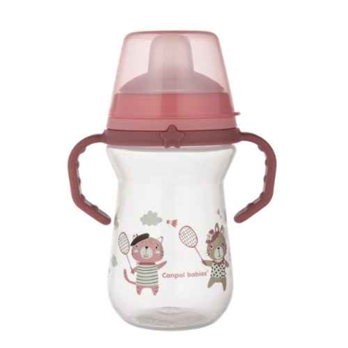 CANPOL BABIES TAZA BOQUILLA BONJOUR PARIS 250 ML ROSA