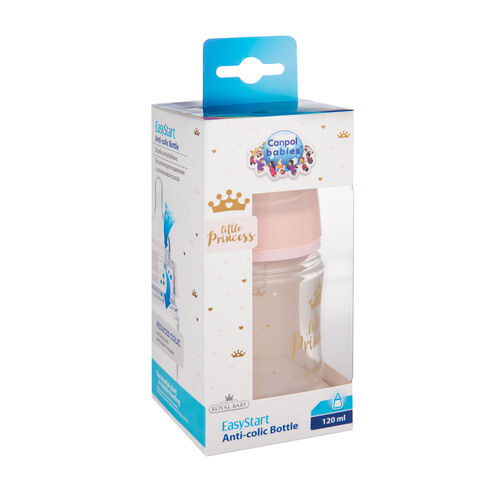 CANPOL BABIES BIBERON ROYAL BABY ROSA 120 ML