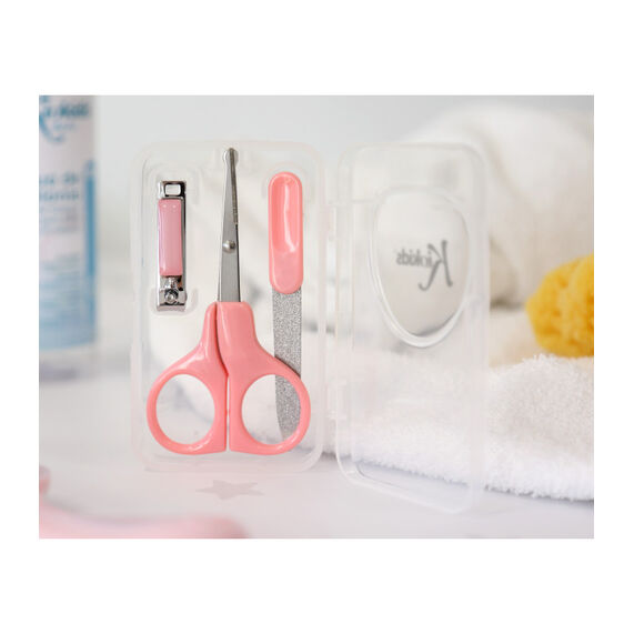 KIOKIDS SET TIJERAS,LIMA Y CORTAUÑAS ROSA