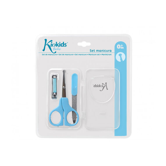 KIOKIDS SET TIJERAS,LIMA Y CORTAUÑAS AZUL