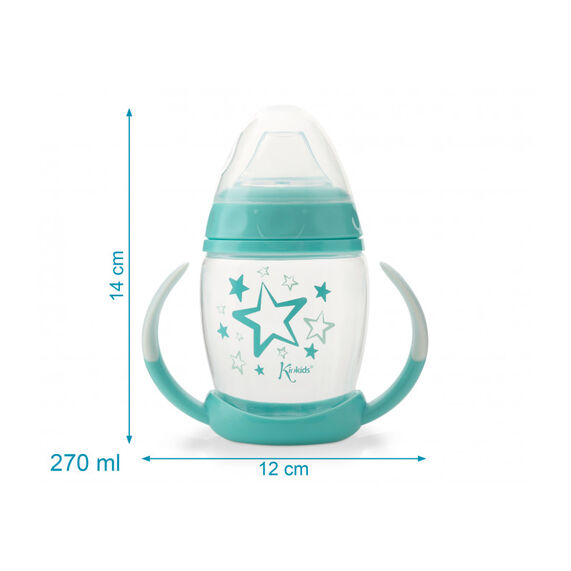 KIOKIDS TAZA APRENDIZAJE 270ML VERDE