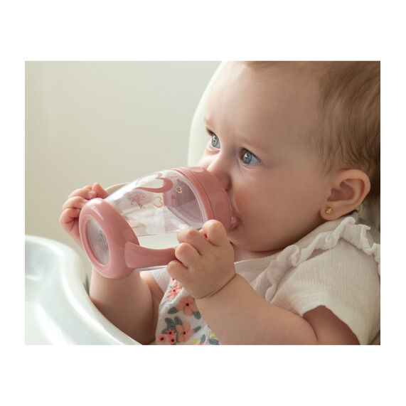 KIOKIDS TAZA APRENDIZAJE 270ML ROSA