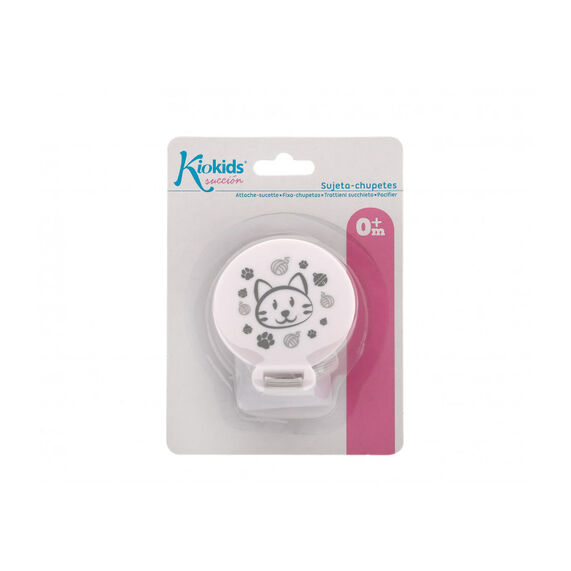 KIOKIDS SUJETA CHUPETES GRIS