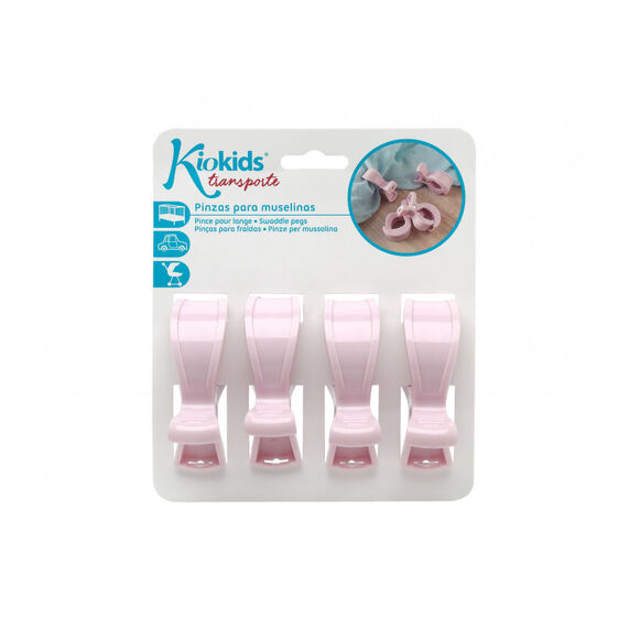 KIOKIDS PINZAS ROSA X4