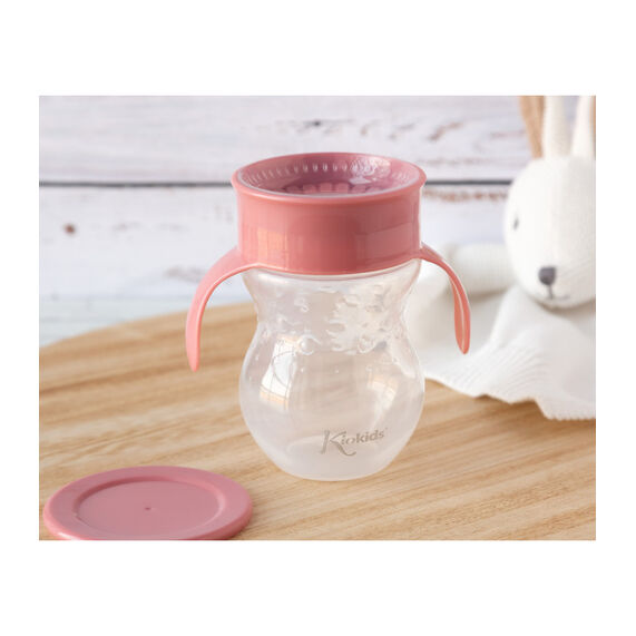 KIOKIDS TAZA APRENDIZAJE ROSA 270ML