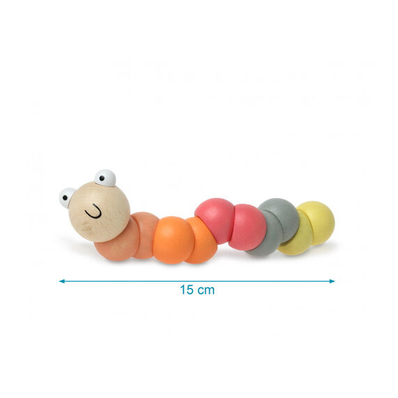 KIOKIDS GUSANO 15 CM MADERA