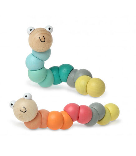 KIOKIDS GUSANO 15 CM MADERA