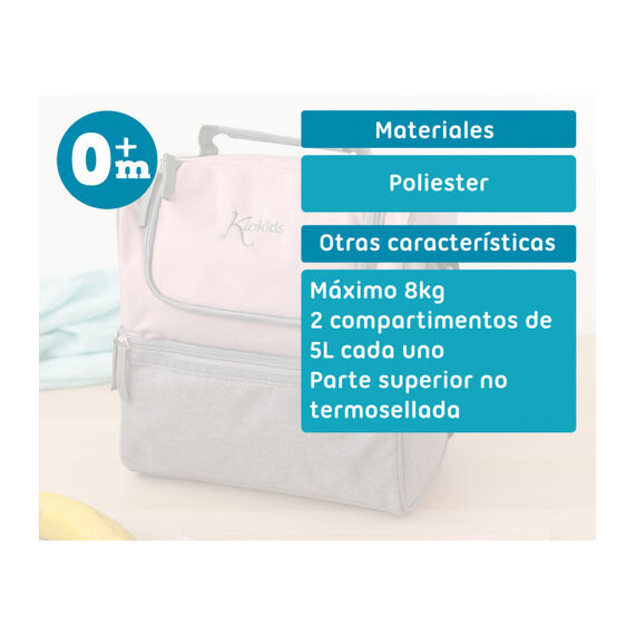 KIOKIDS BOLSA TERMICA ROSA