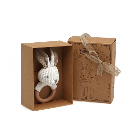 KIOKIDS SONAJERO CONEJO ALGODÓN