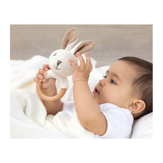 KIOKIDS SONAJERO CONEJO ALGODÓN