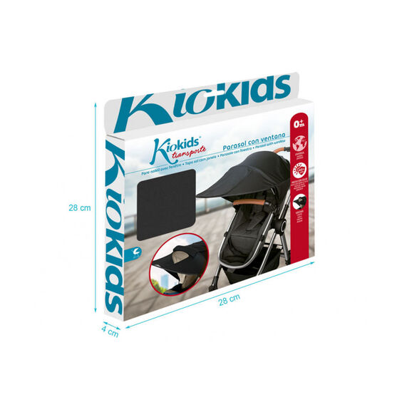 KIOKIDS PARASOL ADICIONAL INFANTIL NEGRO