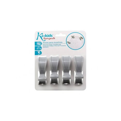 KIOKIDS PINZAS GRIS X4