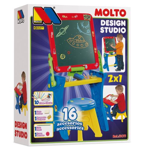 MOLTO PUPITRE TIZAS CON TABURETE