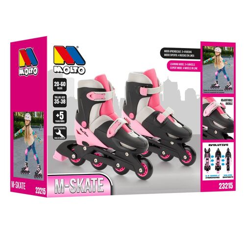 MOLTO PATIN EN LINEA 3 EN 1 ROSA