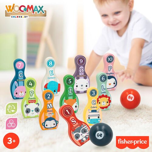 FISHER PRICE bOLOS DE MADERA +36M