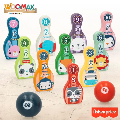 FISHER PRICE bOLOS DE MADERA +36M