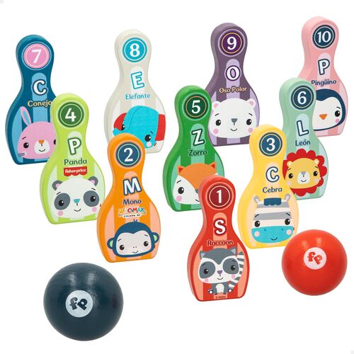 FISHER PRICE bOLOS DE MADERA +36M