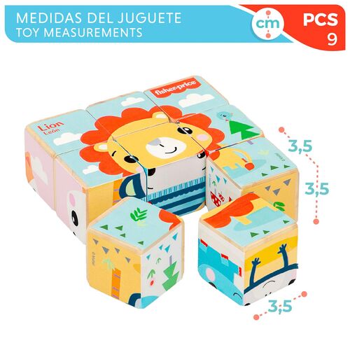 FISHER PRICE PUZZLE BLOQUES 6 CARAS