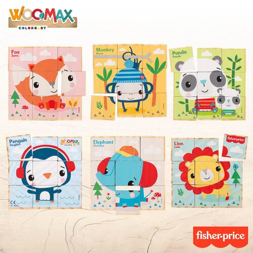 FISHER PRICE PUZZLE BLOQUES 6 CARAS