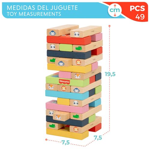 FISHER PRICE TORRE BLOQUES DE MADERA