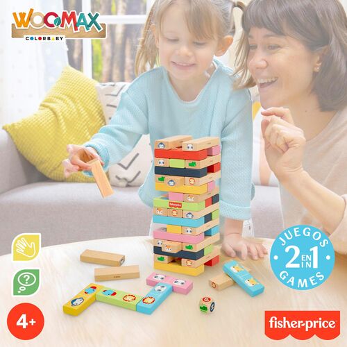 FISHER PRICE TORRE BLOQUES DE MADERA