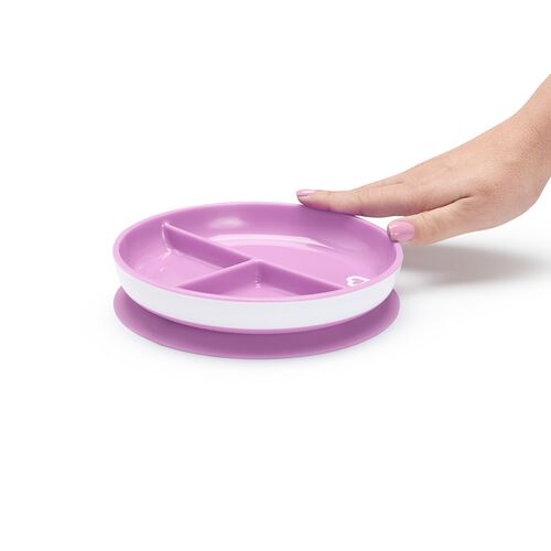 MUNCHKIN PLATO COMPARTIMENTOS VENTOSA STAY PUT LILA