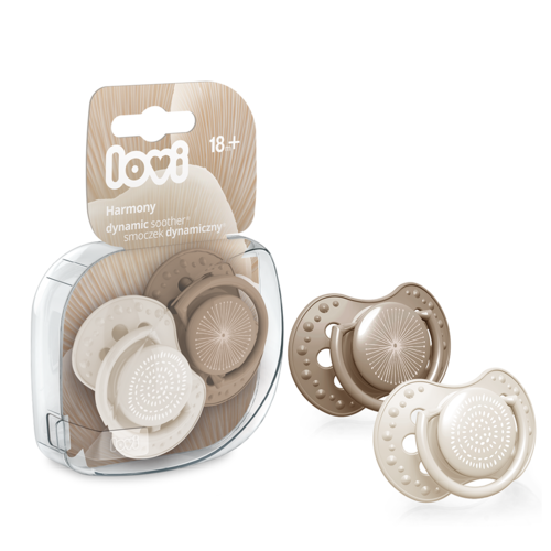 LOVI 2 CHUPETES HARMONY BEIGE +18M